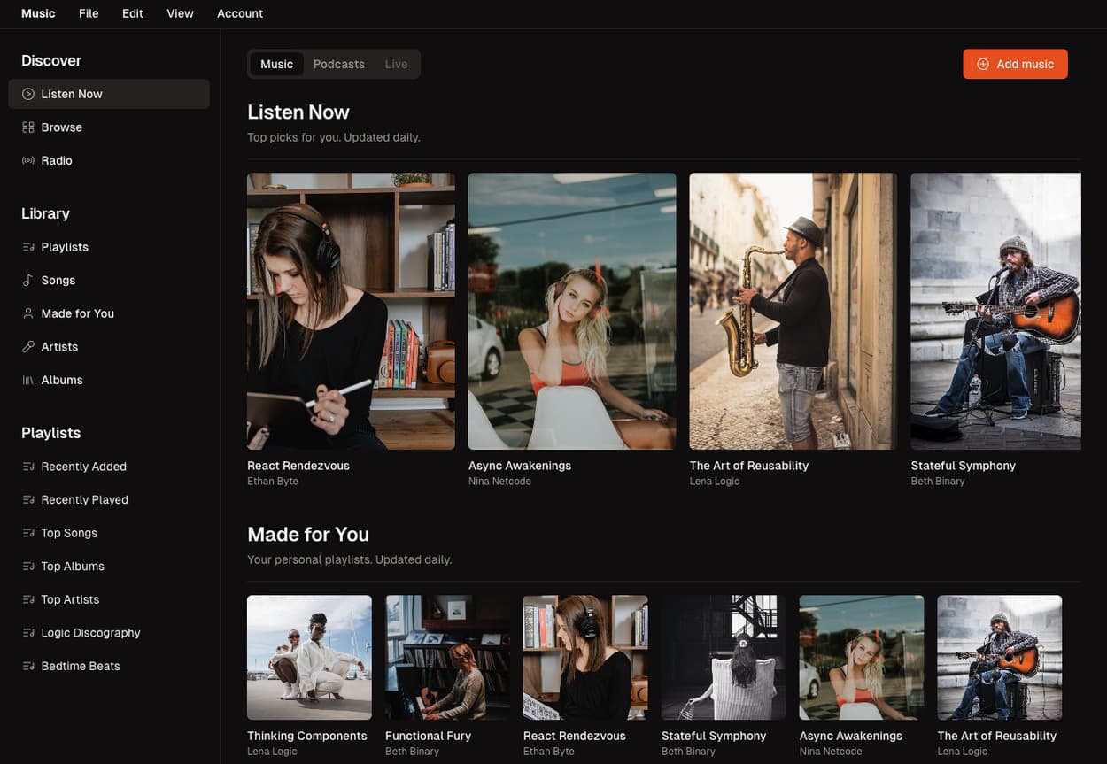 Panda dashboard preview